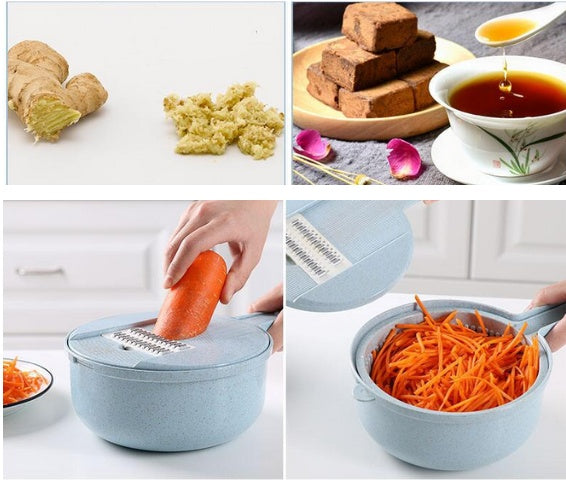 8 In 1 Mandoline Slicer with Attachments