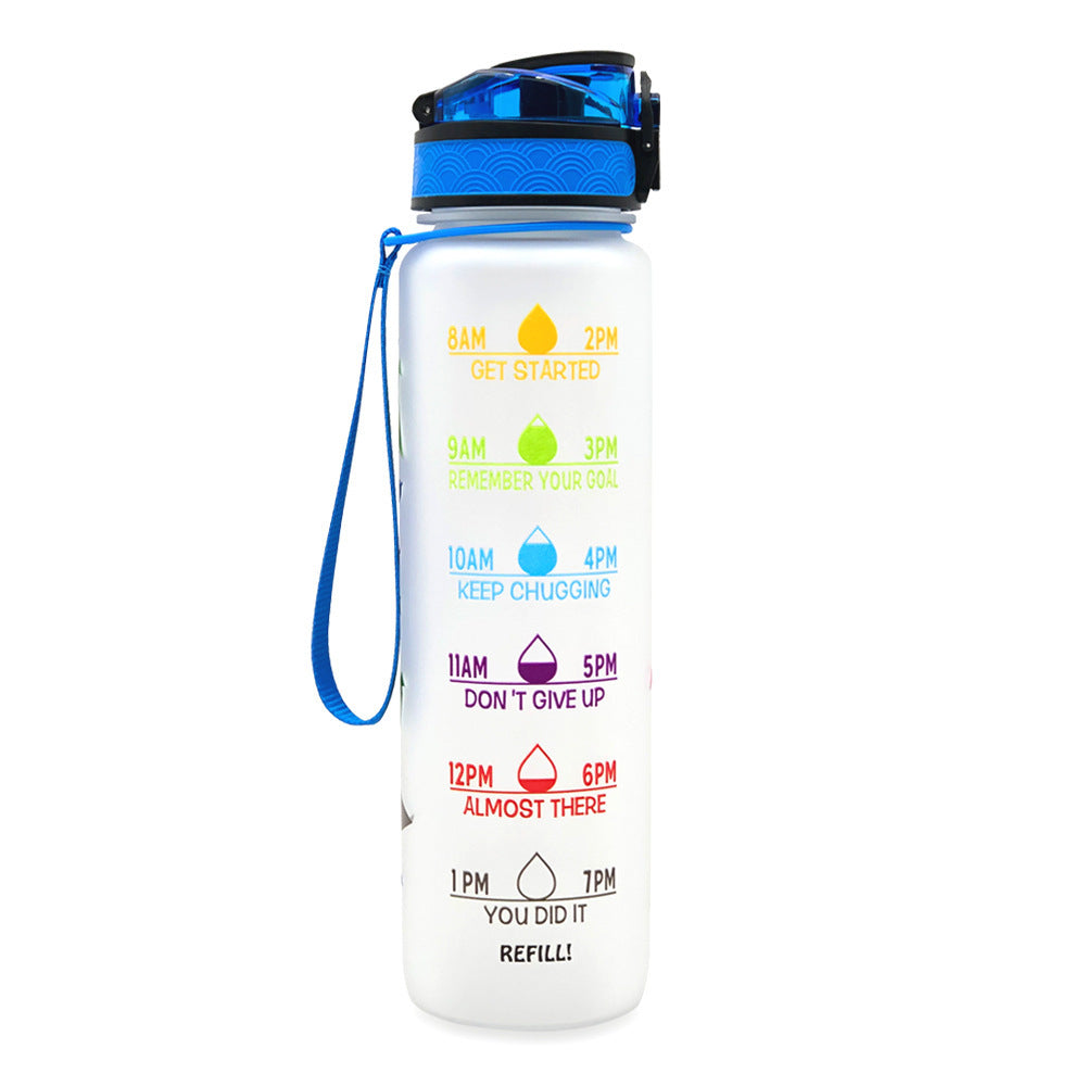 1 Liter Tritan Motivational Water Bottle