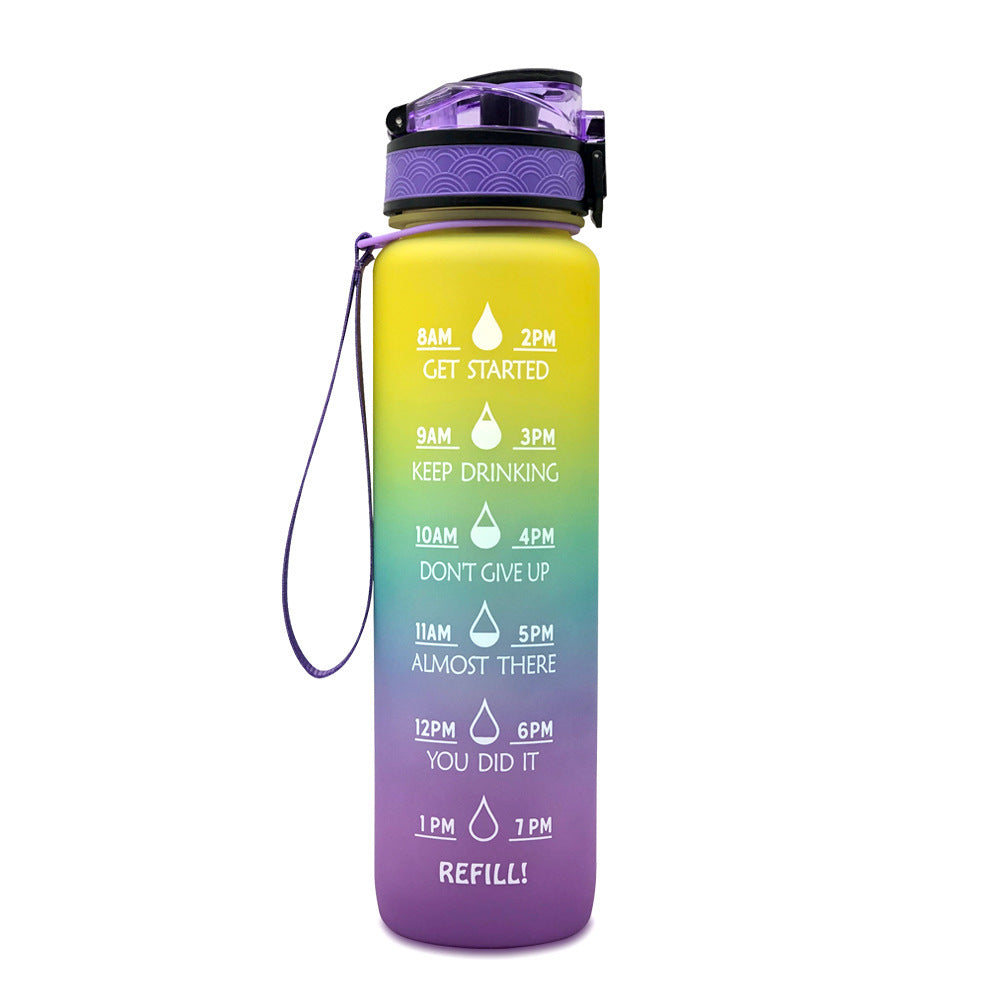 1 Liter Tritan Motivational Water Bottle