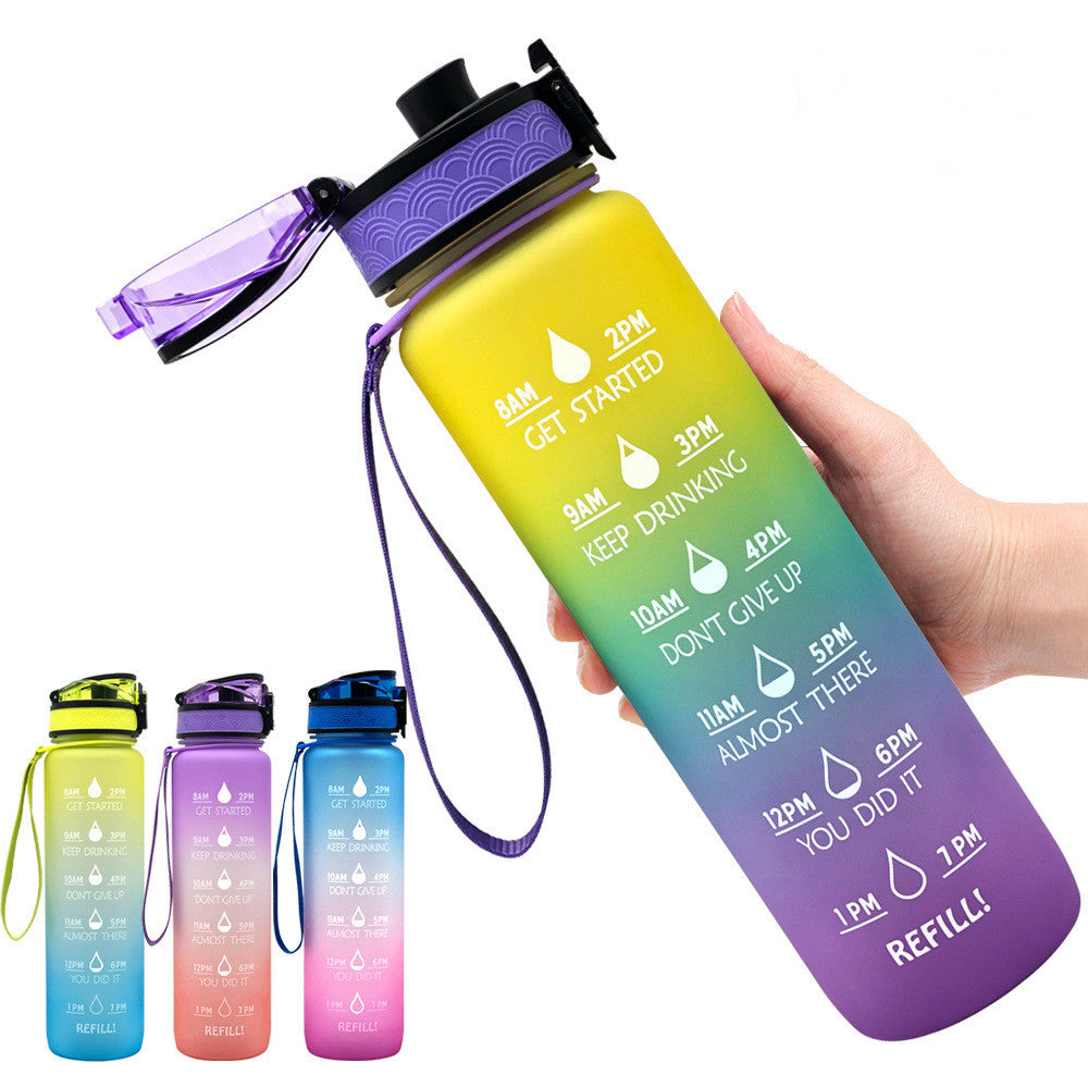1 Liter Tritan Motivational Water Bottle