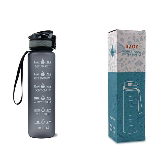 1 Liter Tritan Motivational Water Bottle