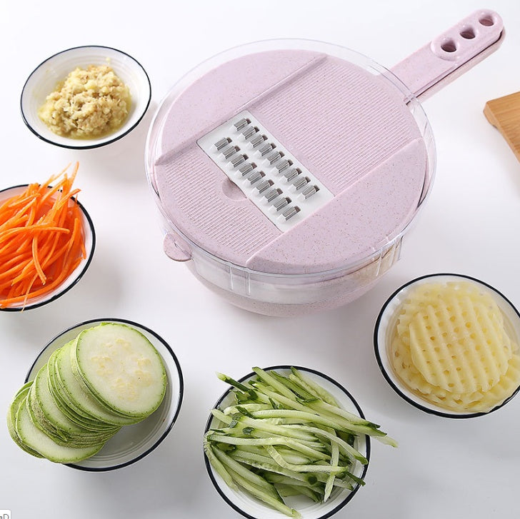 8 In 1 Mandoline Slicer with Attachments