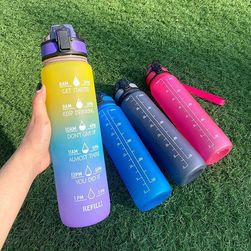 1 Liter Tritan Motivational Water Bottle
