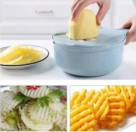 8 In 1 Mandoline Slicer with Attachments