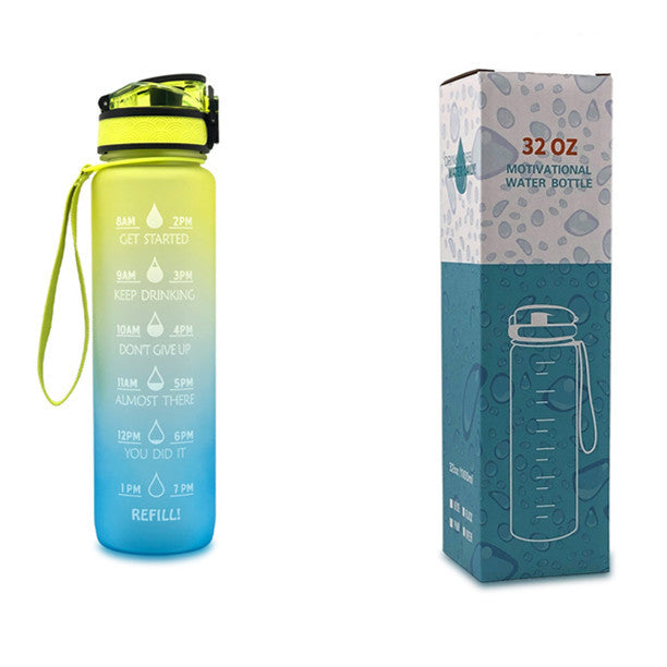 1 Liter Tritan Motivational Water Bottle