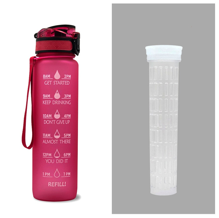 1 Liter Tritan Motivational Water Bottle