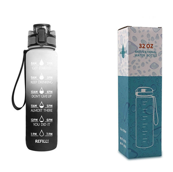 1 Liter Tritan Motivational Water Bottle