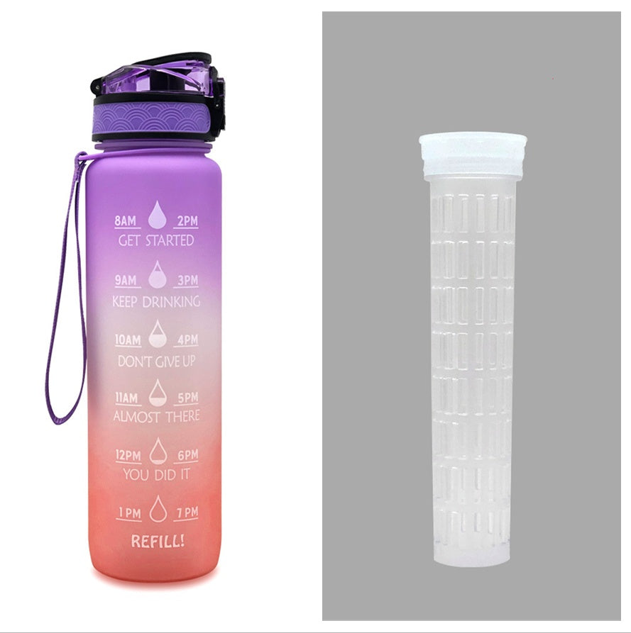 1 Liter Tritan Motivational Water Bottle