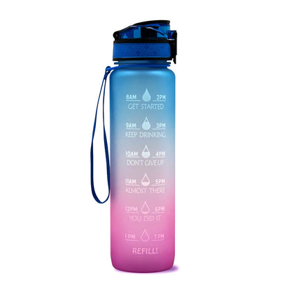 1 Liter Tritan Motivational Water Bottle