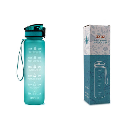 1 Liter Tritan Motivational Water Bottle