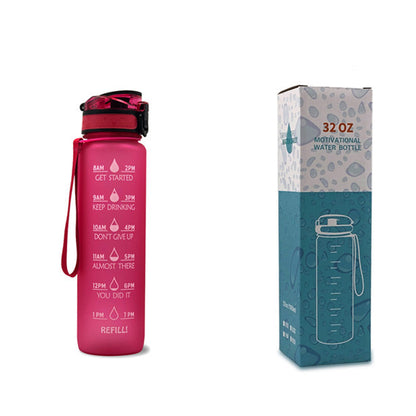1 Liter Tritan Motivational Water Bottle