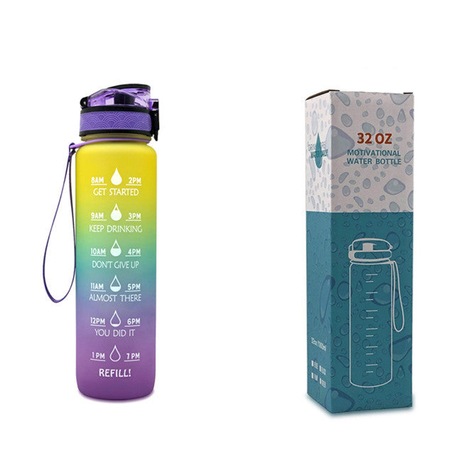 1 Liter Tritan Motivational Water Bottle
